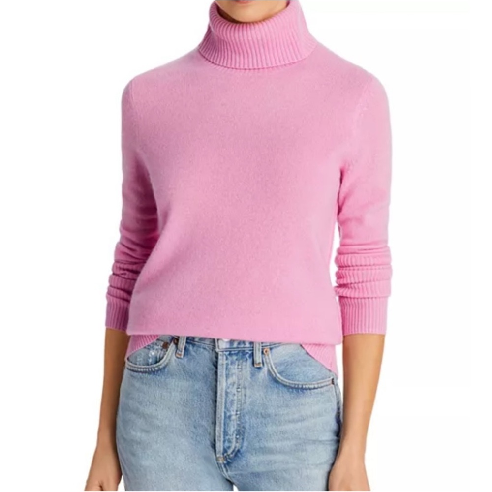 Lord & Taylor Two Ply Cashmere Turtleneck Sweater.